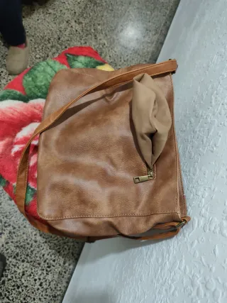 Bolso de hombro de cuero para mujer