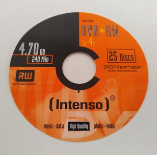 DVD-RW Intenso Riscrivibili 4,7 GB - 25 Dischi