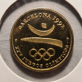 LOTE 9 -  3 Monedas conmemorativas - Olimpiadas