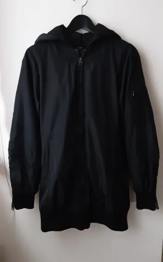 Cazadora bomber Negra Mujer Forro Animal Print Pel