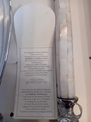 Posate Insalata Vintage Argento e Bianco