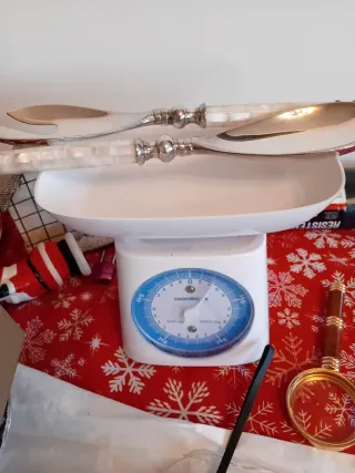 Posate Insalata Vintage Argento e Bianco