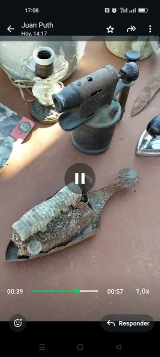 Lote antigüedades y otros enseres del hogar