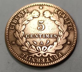Moneda 5 cent. 1897 Marianne Francia