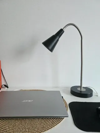 Flexo Ikea Negro/Plata