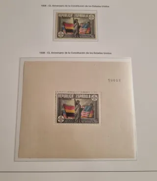 Sello 1938 Aniversario Constitución EEUU