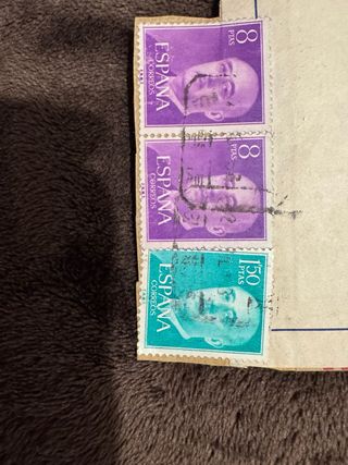 Sellos España 8 y 150 Ptas