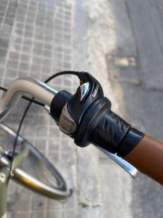 Bicicleta de paseo verde