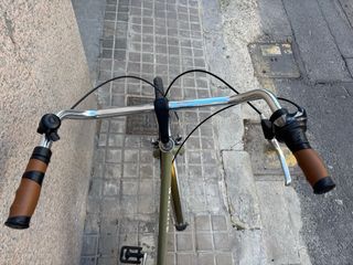 Bicicleta de paseo verde