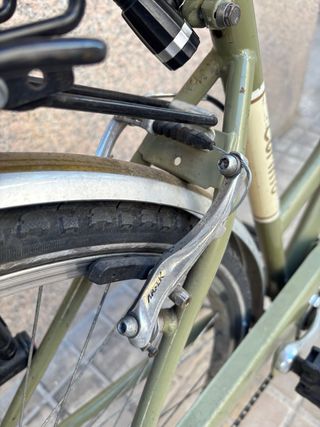 Bicicleta de paseo verde