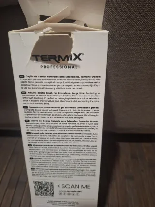 Cepillo Pelo Extensiones Termix Grande Negro