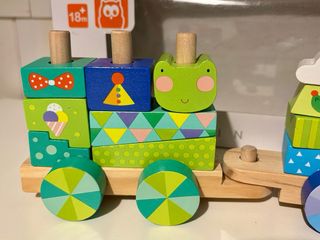 Tren de arrastre de madera Eurekakids