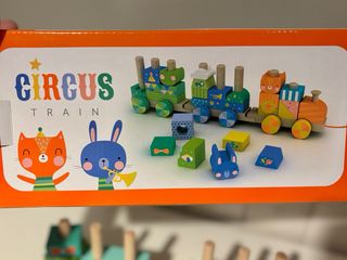 Tren de arrastre de madera Eurekakids