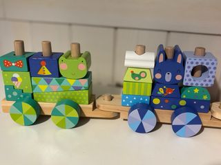 Tren de arrastre de madera Eurekakids