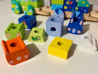 Tren de arrastre de madera Eurekakids