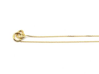 gargantilla oro 18k con circonita 22cm