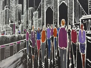 Cuadro F. Rojas Skyline Brooklyn