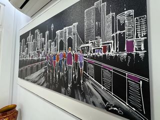 Cuadro F. Rojas Skyline Brooklyn