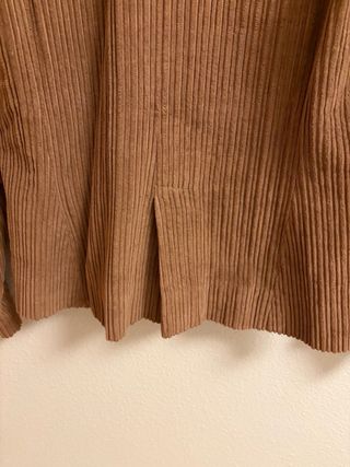 Chaqueta pana marrón mujer