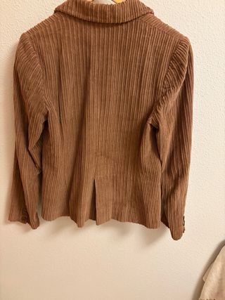 Chaqueta pana marrón mujer