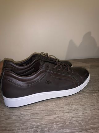 Sapatos Lacoste Castanhos Homem