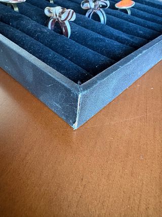 Lote expositor negro + 10 anillos