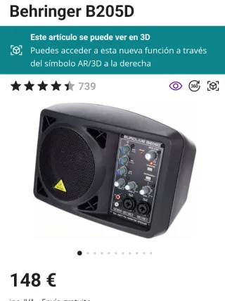 Monitor Activo Behringer 150W