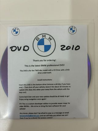 DVD Navegación BMW 2010