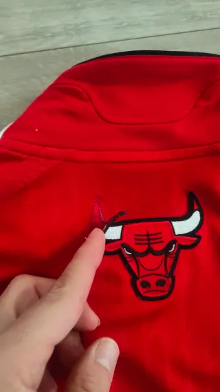 Sudadera Chicago Bulls Adidas Roja