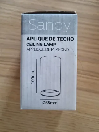 Aplique Techo Cilindro GU10 Blanco