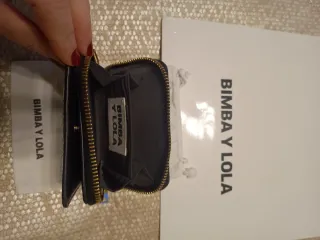 Cartera Bimba y Lola Negra Cocodrilo