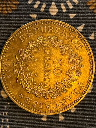 Moneda 50 Francos 1979 Plata
