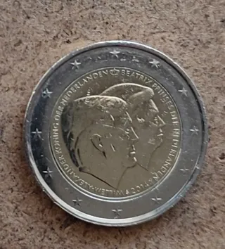 Moneda 2€ Países Bajos 2014 Rey Guillermo