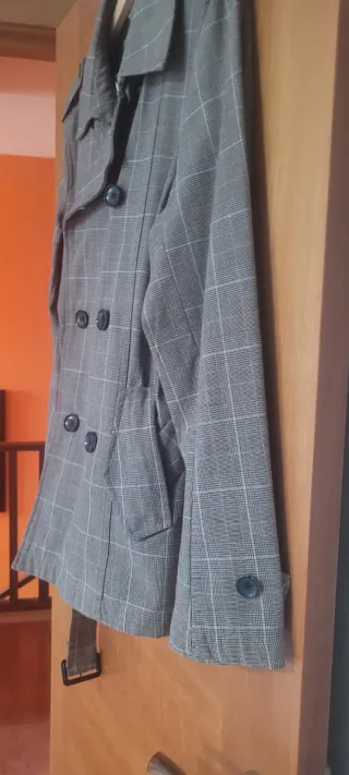 Gabardina vintage a cuadros