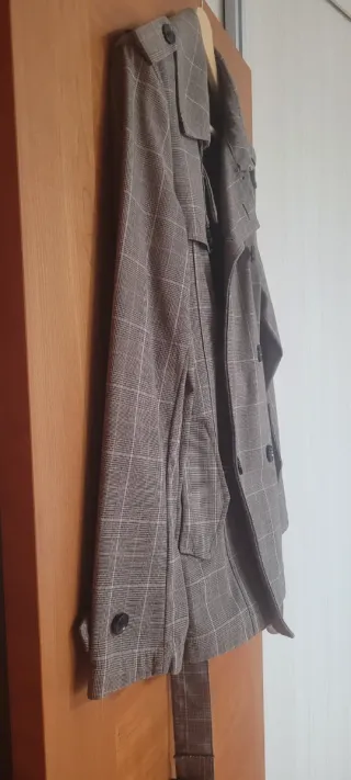 Gabardina vintage a cuadros