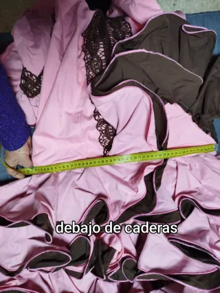Traje de flamenca rosa