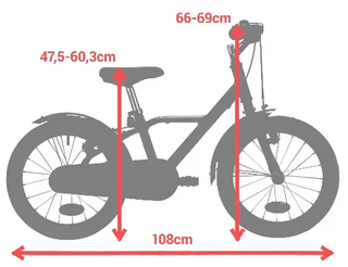 Bici 16" Aluminio Btwin 900 Racing City 4-7 años
