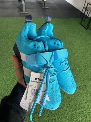 Adidas Zapatillas Halterofilia Azul/Blanco