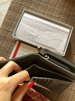 Portafoglio BASILE verde oliva/nero