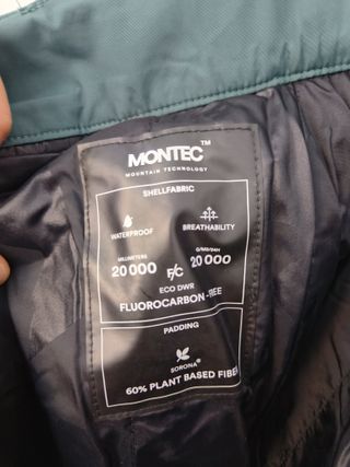 Pantalón de esquí MONTEC verde Talla L