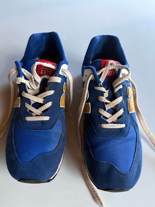 Zapatillas New Balance 574 Azul y Amarillo