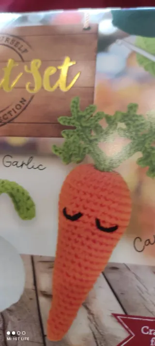 Set 2 kit uncinetto coniglietto e verdure
