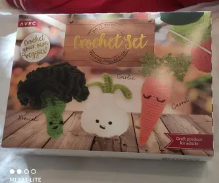 Set 2 kit uncinetto coniglietto e verdure