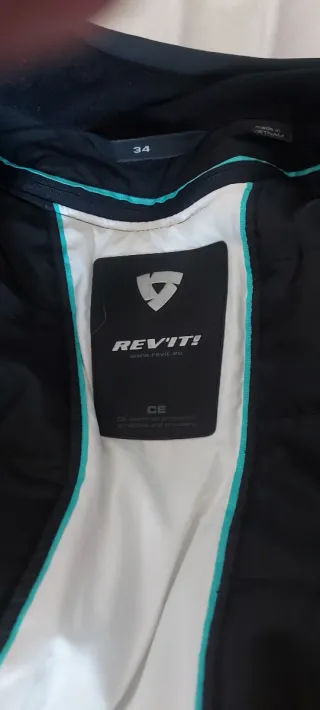Chaqueta de moto Rev'it negra
