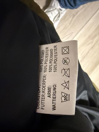 Giacca da neve gialla e marrone