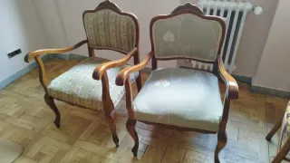 2 Sillas Descalzadoras Vintage Estilo Inglés Mader