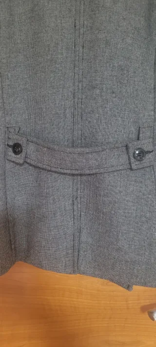 Abrigo cruzado H&M gris