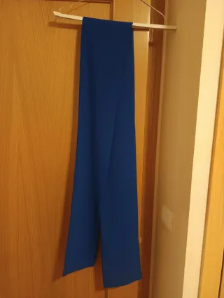 Conjunto Top Azul y Falda Estampada