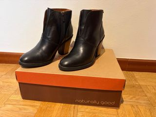 Botines Pikolinos Piel Talla 38 Negro