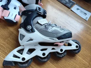 Patines en línea Oxelo T.32-35.Bolsa+protecciones